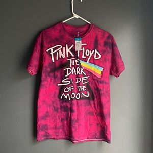 Tie-dye Pink Floyd graphic tee